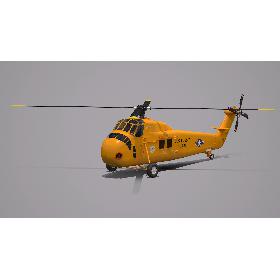 Sikorsky H-34 US Coast Guard 3D
